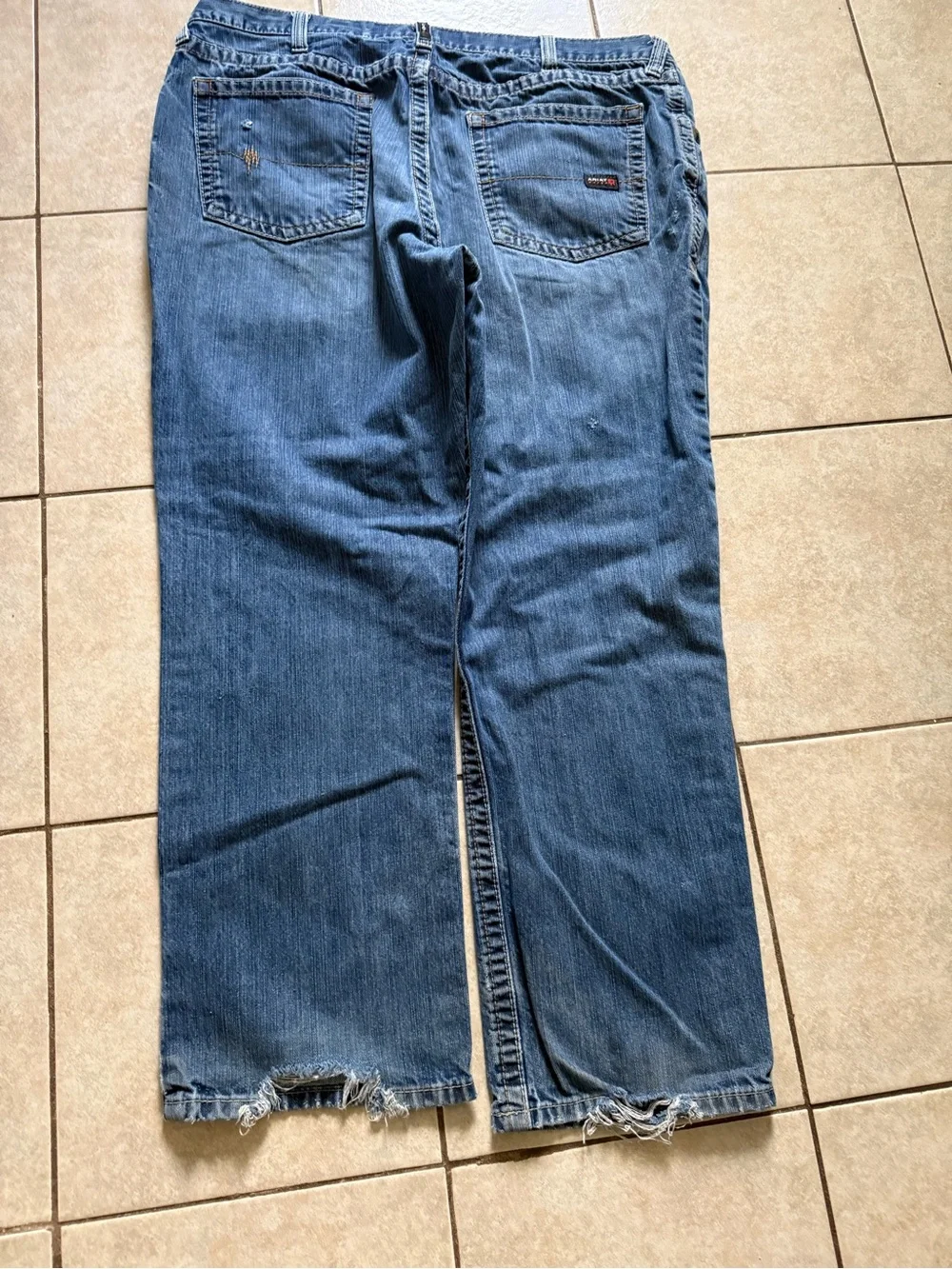 Ariat Mens M4 Flame Resistant Bootcut Cotton Work Jeans Blue 42/32